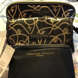 NWT Adrienne Vittadini 3 piece Cosmetic Bags